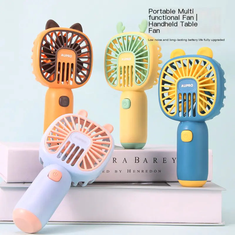 Cute Portable USB Rechargeable Mini Handheld Fan