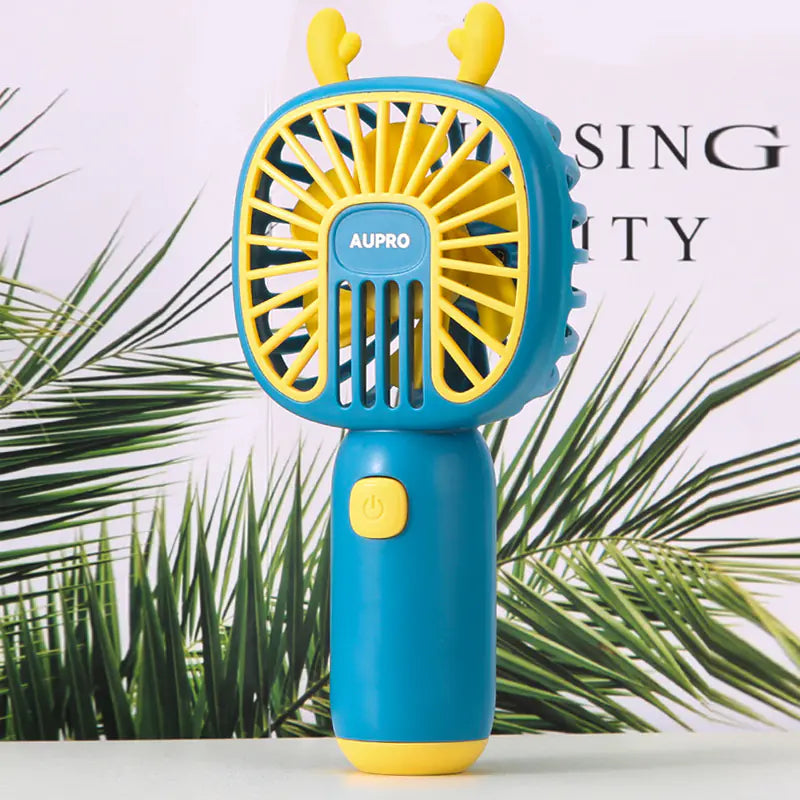 Cute Portable USB Rechargeable Mini Handheld Fan